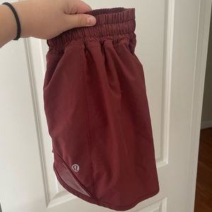 burgundy lulu shorts
